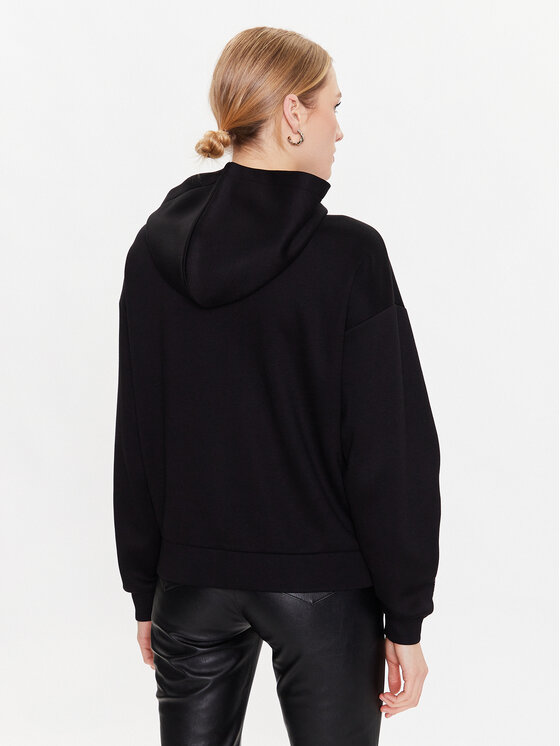 KARL LAGERFELD KARL LAGERFELD Mikina Double 226W1806 Černá Regular Fit