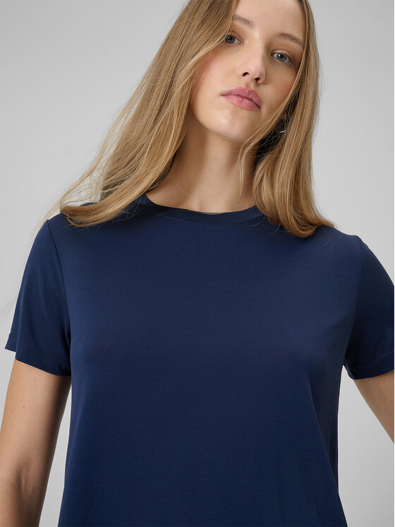 4F 4F T-Shirt SPORTS CLUB Granatowy Regular Fit