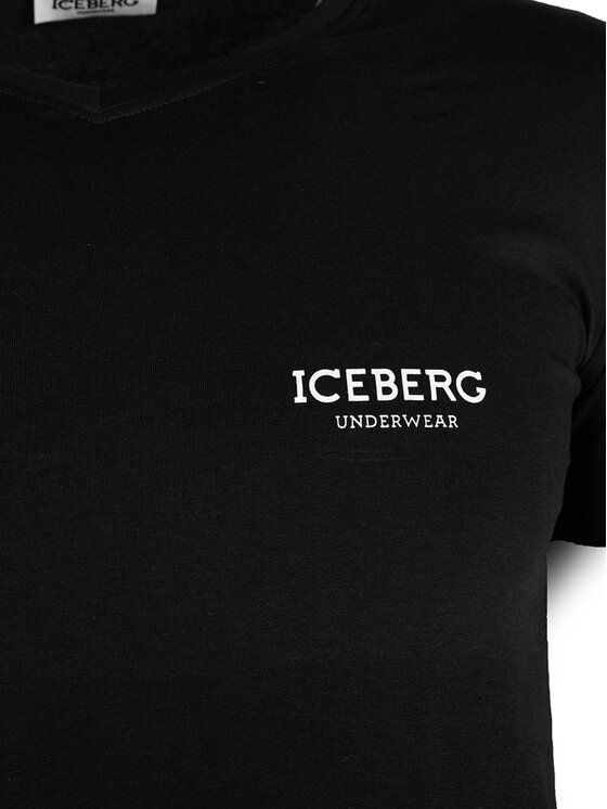 Iceberg Iceberg T-Shirt ICE1UTS02 Μαύρο Slim Fit