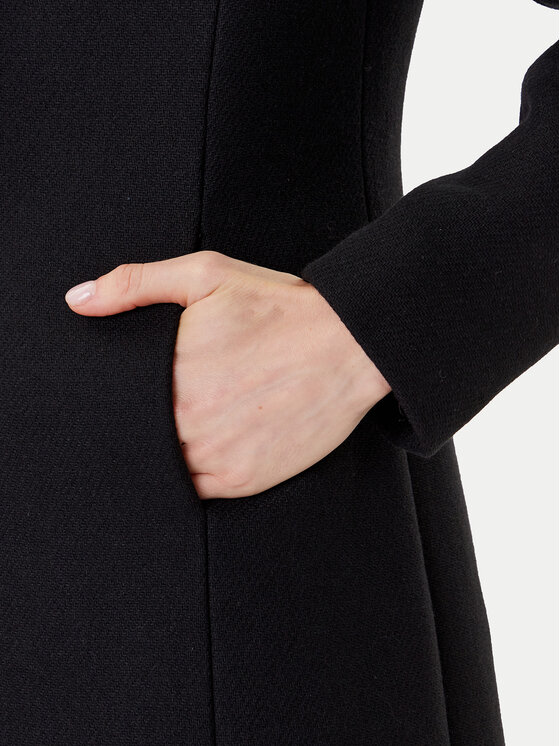 Rinascimento Rinascimento Vuneni kaput CFC0126119003 Crna Regular Fit