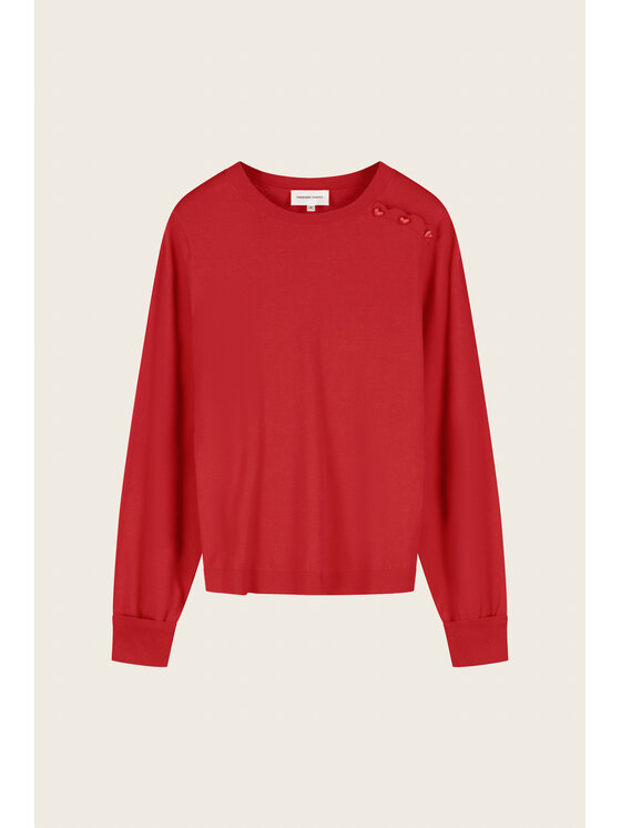 Fabienne Chapot Fabienne Chapot Sweter 6703-1629-174 Czerwony Regular Fit