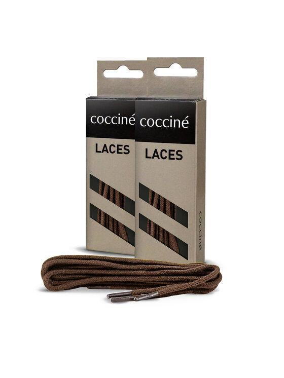 Coccine Coccine Tkaničky k obuvi SZNUROWADŁA 90 cm F3 BAWEŁNIANE v.AZ Hnědá