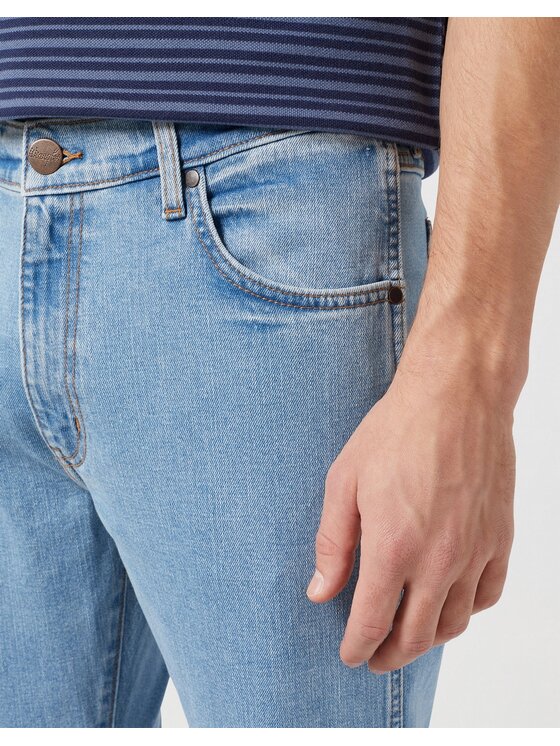 Wrangler Wrangler Jeansy Larston Good Vibes Niebieski Slim Fit