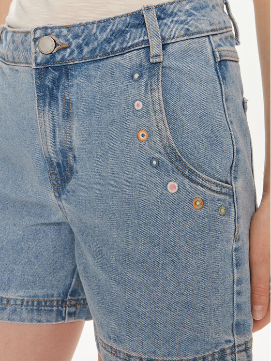 Vila Vila Szorty jeansowe Caliste 14095715 Niebieski Regular Fit