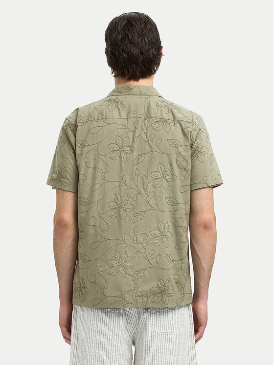Selected Homme Selected Homme Koszula 16097686 Zielony Regular Fit