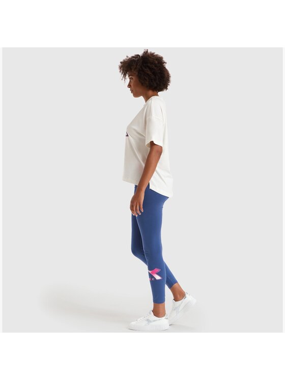 Diadora Diadora Legginsy DIADORA L.LEGGINGS LUSH Niebieski Regular Fit