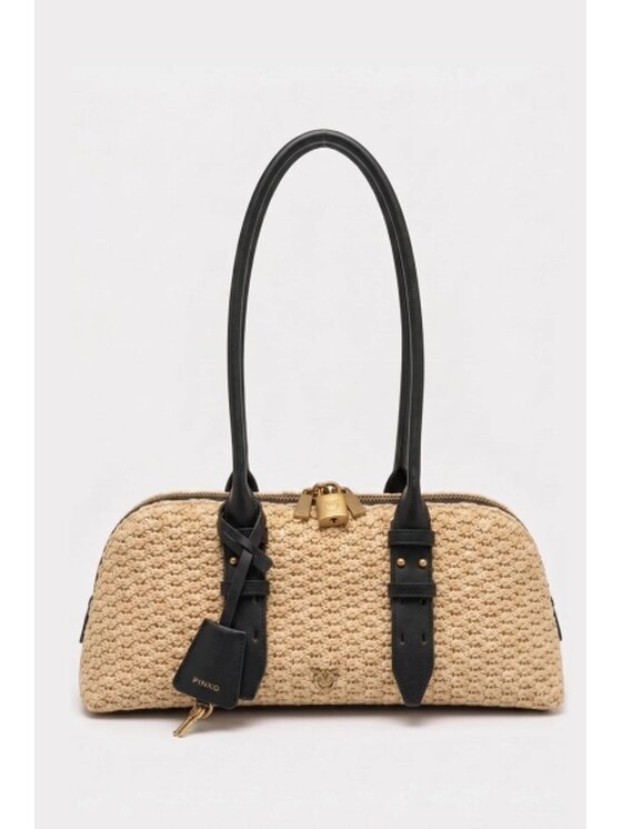 PINKO PINKO Torebka Bowling Escape Bag Horizontal Brązowy