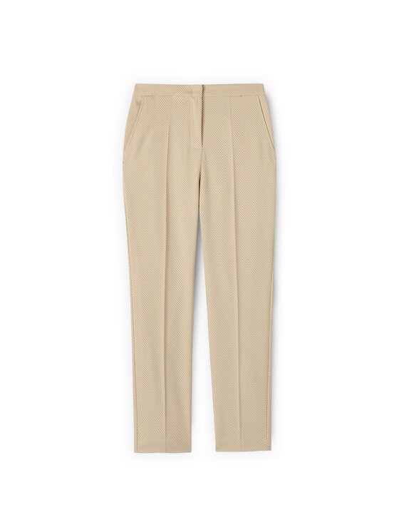 Motivi Motivi Pantaloni di tessuto P01CQ004588N002 Crema Over Fit