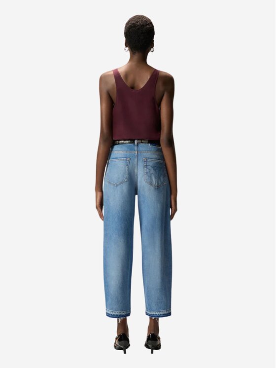 PINKO PINKO Τζιν ESTELLE EGG DIRTY BLUE DENIM Μπλε Regular Fit