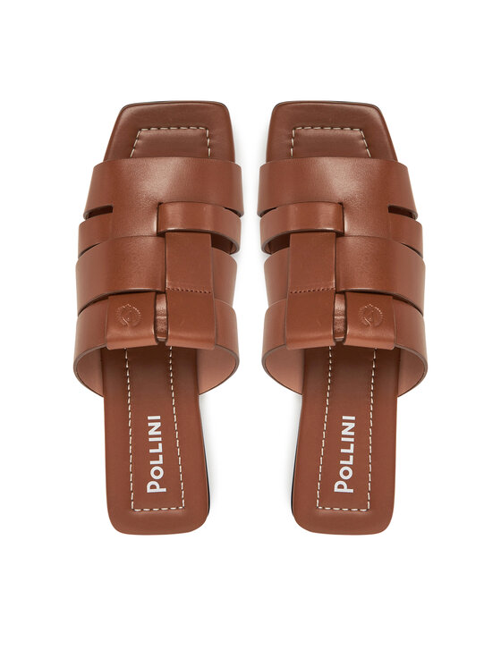Pollini Pollini Klapki SA28051C0MTC0230 Brązowy