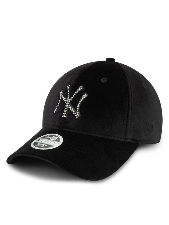 New Era Kapa S šiltom Velour Diamante New York Yankees 9FORTY 60580876 Črna