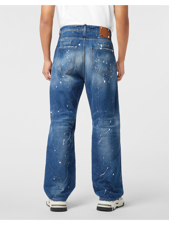 PHILIPP PLEIN PHILIPP PLEIN Jeansy 26875 Niebieski Loose Fit