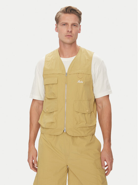 Robe di Kappa Męska Kamizelka, rozmiar S, Beżowa, Giovani Biserta ROBE DI KAPPA-65127BW