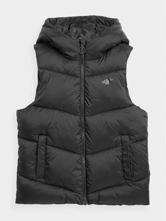 4F 4F Γιλέκο 4FJAW23TVJAF045 Μαύρο Regular Fit
