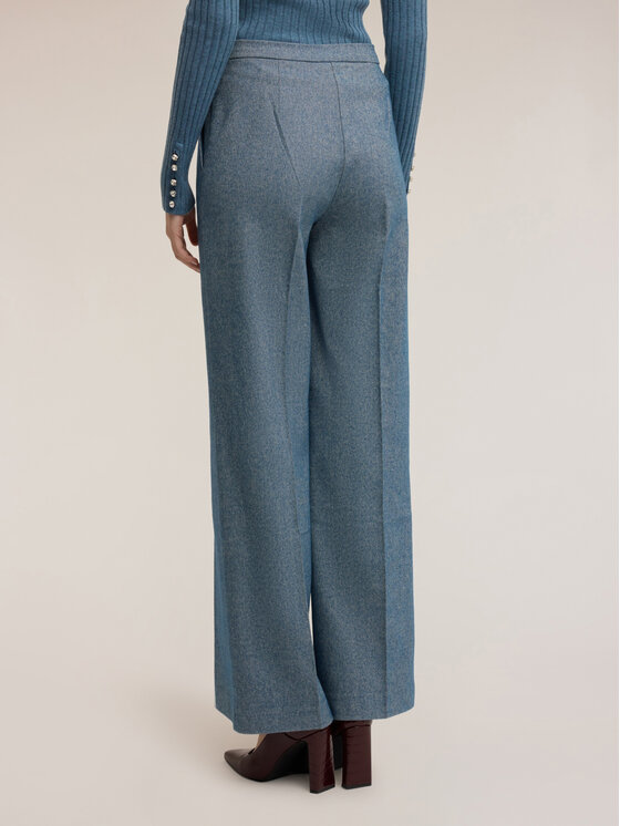 Motivi Motivi Pantaloni di tessuto P096Q204341N0R4 Turchese Over Fit