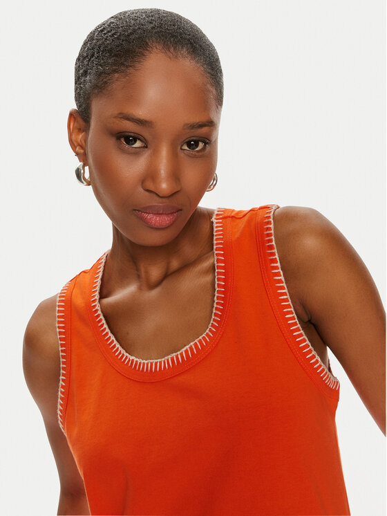 United Colors Of Benetton United Colors Of Benetton Μπλουζάκι 34G7DH00W Πορτοκαλί Regular Fit