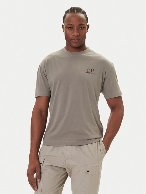C.P. Company C.P. Company Tricou 19CMTS103A005100W Kaki Regular Fit