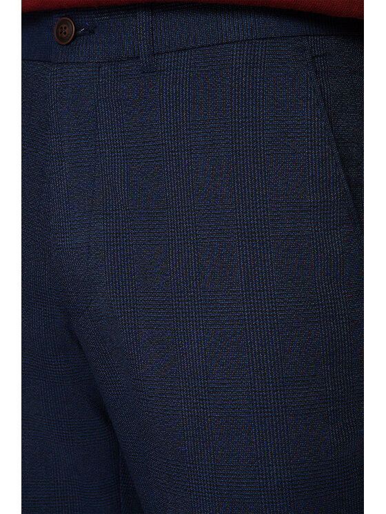 Lancerto Lancerto Spodnie materiałowe Clapham Granatowy Regular Fit
