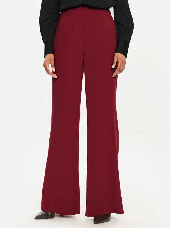 Calvin Klein Hlače K20K207155 Crvena Wide Leg