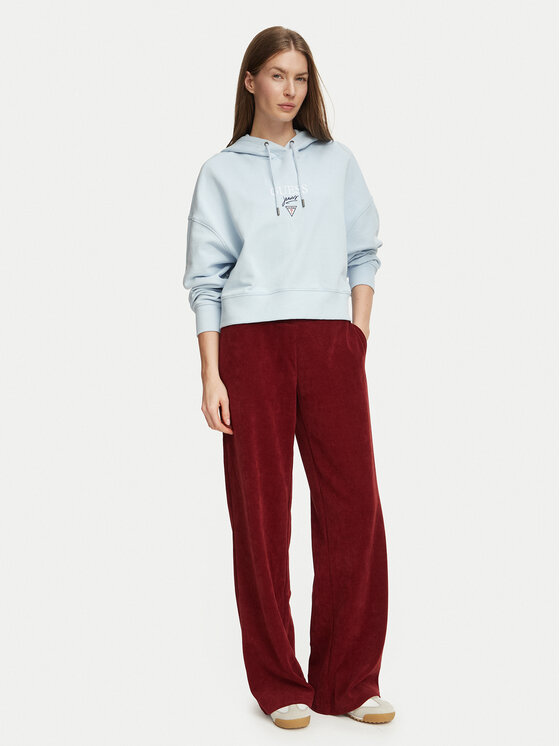 Guess Jeans Guess Jeans Παντελόνι φόρμας W6BB05 K5559 Μπορντό Regular Fit