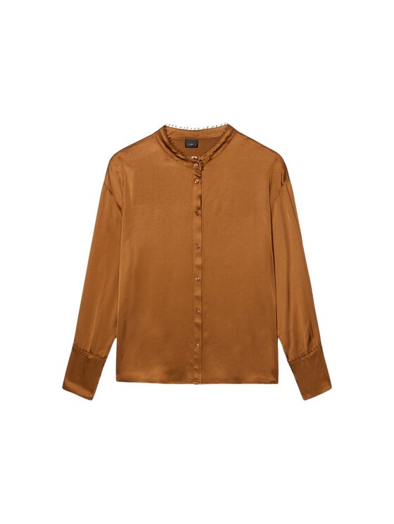 Oltre Oltre Camicia 5050J000876N027 Arancione scuro Baggy Fit