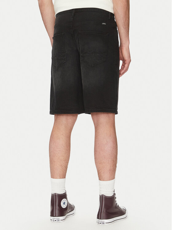 Blend Blend Pantaloni scurți de blugi 20718406 Negru Relaxed Fit