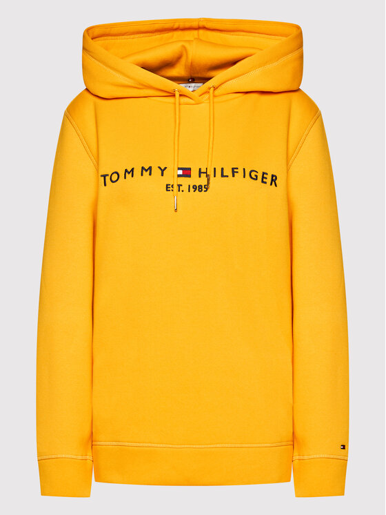 Felpa gialla tommy hilfiger outlet