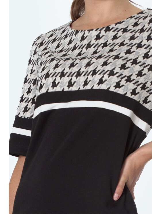 NIFE NIFE Úpletové šaty S246 Barevná Classic Fit