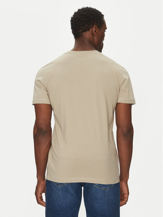 Calvin Klein Jeans Calvin Klein Jeans Majica Monologo J30J325649 Bež Regular Fit