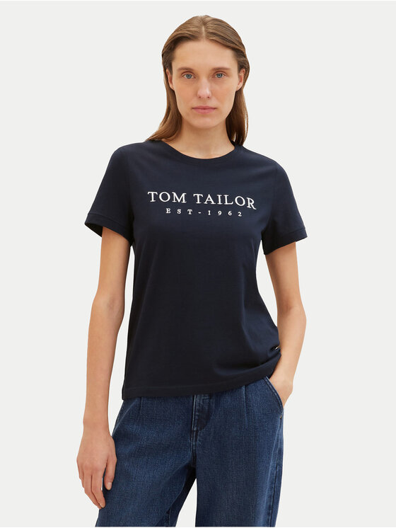 Tom Tailor Majica 1041288 Mornarsko modra Regular Fit