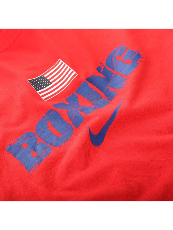 Nike Nike T-Shirt WOMENS NIKE TRAINING TEE Czerwony Basic Fit