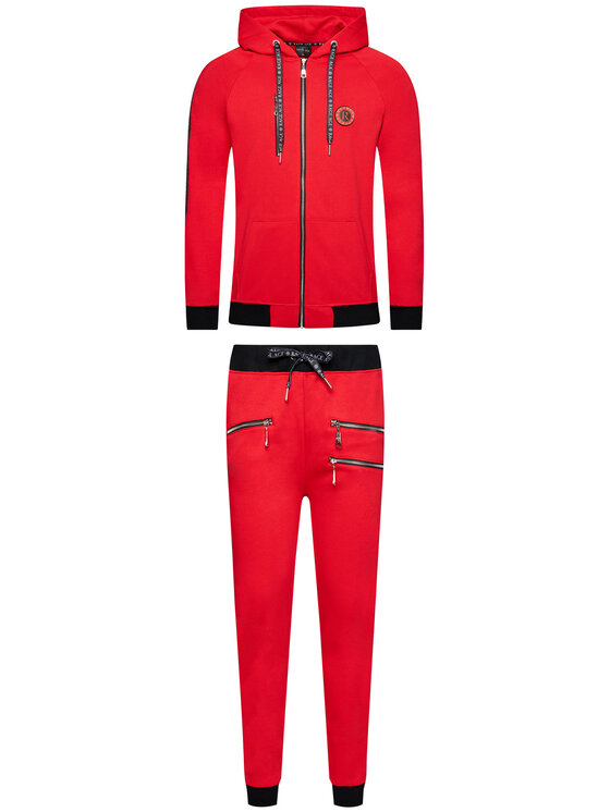 Rage Age Rage Age Спортивний костюм Harrier Zip 2 Червоний Slim Fit