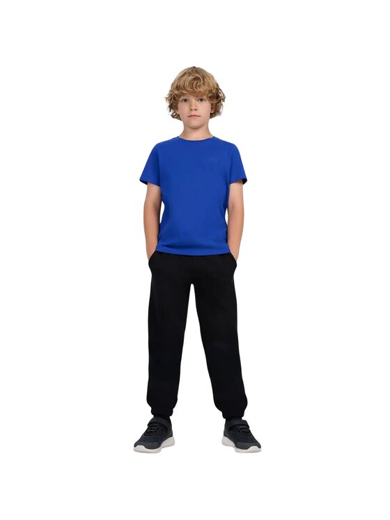 4F 4F Παντελόνι φόρμας 4FJWMM00TTROM1510-20S Μαύρο Regular Fit
