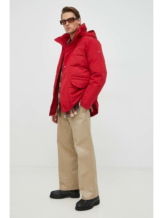 Wrangler Wrangler Kurtka zimowa THE BODYGUARD Czerwony Regular Fit