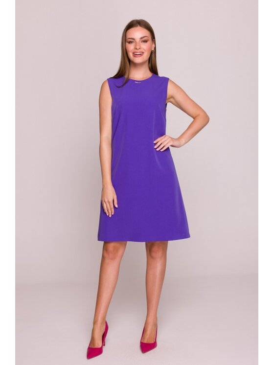 Stylove Stylove Sukienka codzienna S408 Fioletowy A-Line Fit