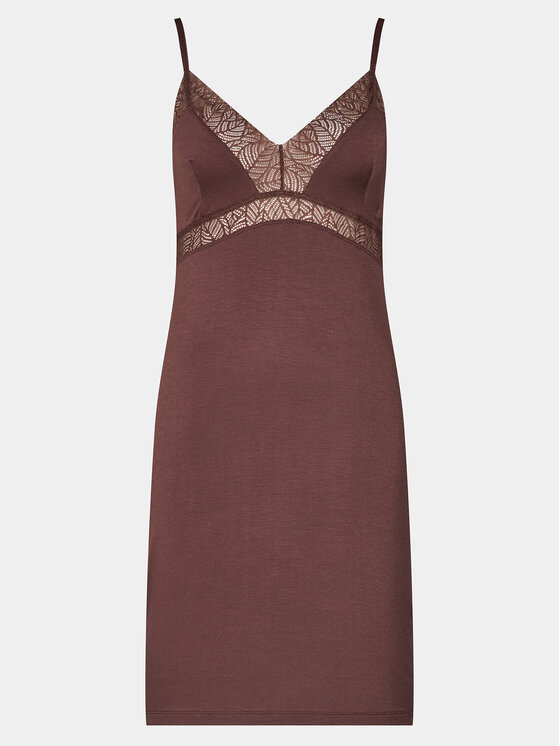Femilet by Chantelle Camicia da notte Jazz FNA540 Marrone Regular Fit, taglia : 36