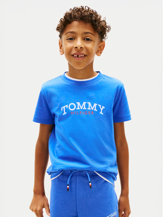 Tommy Hilfiger Tricou KB0KB10263 Albastru Regular Fit