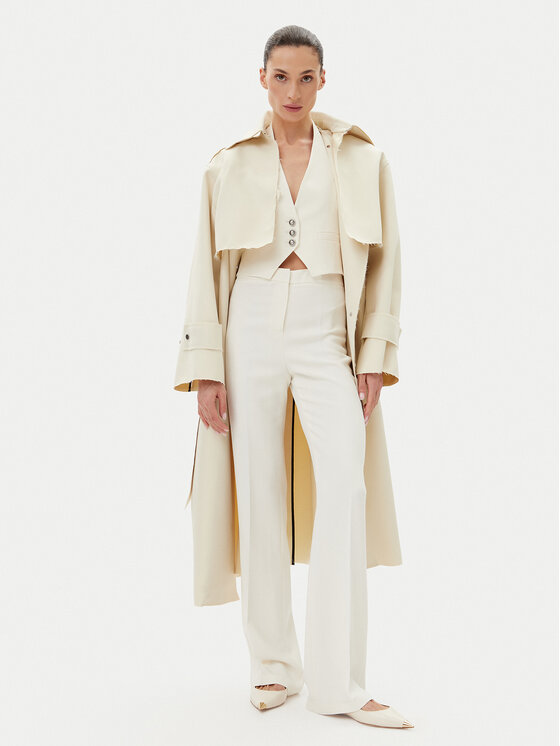 PINKO PINKO Штани з тканини 104690 A213 Z07 Білий Regular Fit