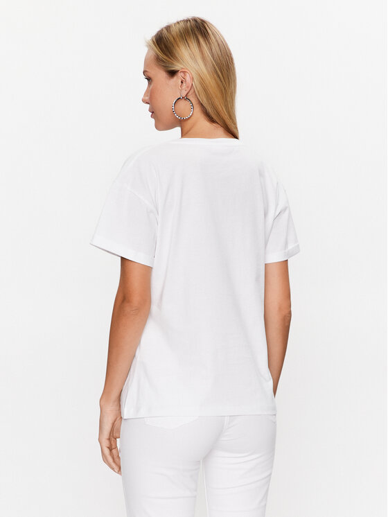 Liu Jo T-Shirt WA3287 J5923 Biały Regular Fit | Modivo.pl