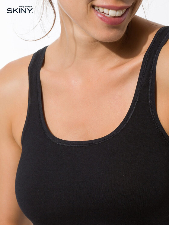 Skiny Skiny 2-dílná sada T-shirts 81147 Černá Slim Fit