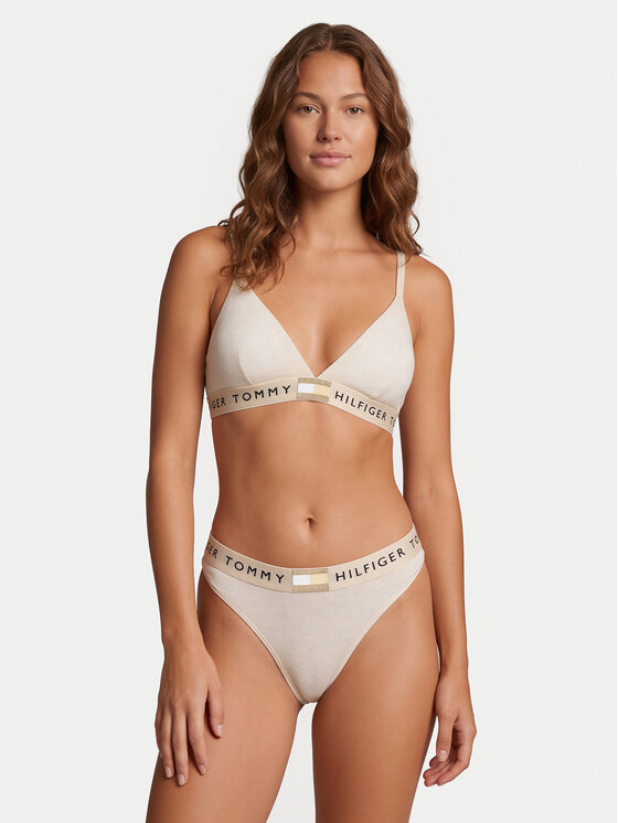 Tommy Hilfiger Tommy Hilfiger Bralette krūšturis UW0UW06040 Bēšs