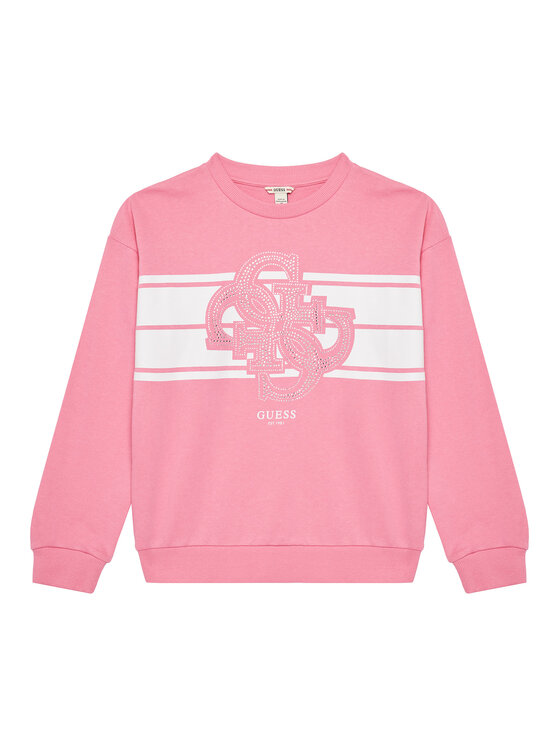 Guess Guess Pulóver J5YQ01 KA6R4 Rózsaszín Regular Fit