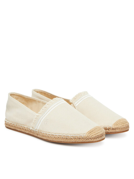 Tommy Hilfiger Tommy Hilfiger Espadrilles Fringe Canvas Closed Espadrille FW0FW08881 Bézs
