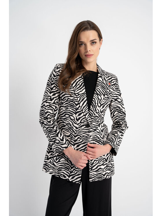 CLICK CLICK Σακάκι 71-0023 Μαύρο Relaxed Fit