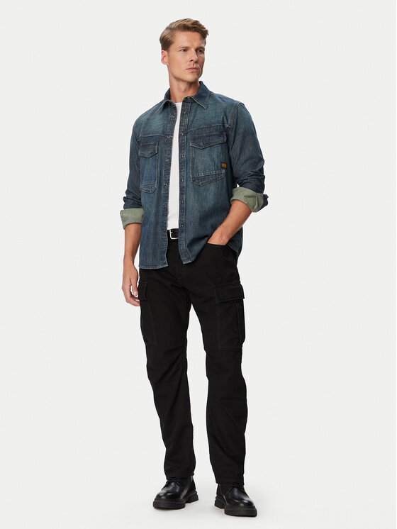 G-STAR G-STAR Teksasärk Dakota  D23006-D539 Sinine Regular Fit