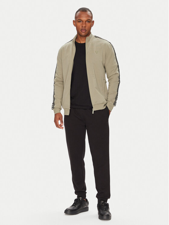Guess Guess Felpa Z2YQ12 K6ZS1 Verde Regular Fit