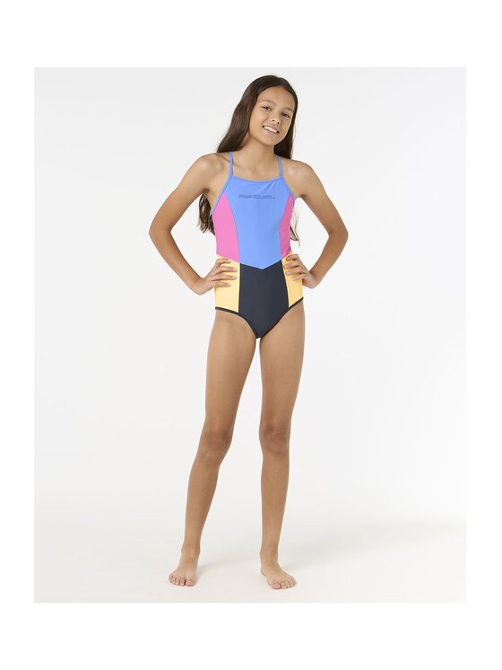 Rip Curl Rip Curl Strój kąpielowy Block Partyâ One Piece -Gir Granatowy