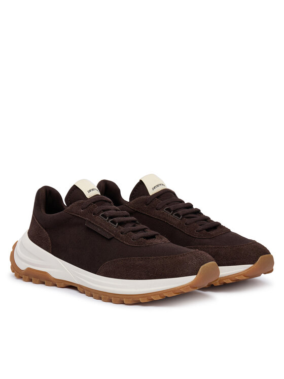Emporio Armani Emporio Armani Sneakersy EM005746 AF25311 U6032 Tmavo hnedá