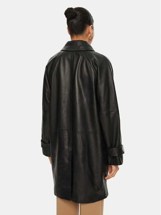 Luisa Spagnoli Luisa Spagnoli Geacă de piele Superbo 541221 Negru Loose Fit