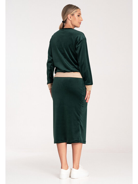 FIGL FIGL Tepláková souprava M1036 Zelená Regular Fit